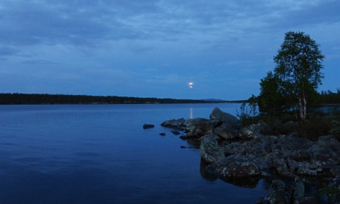 Vollmond Langsjøen full måne Hedmark